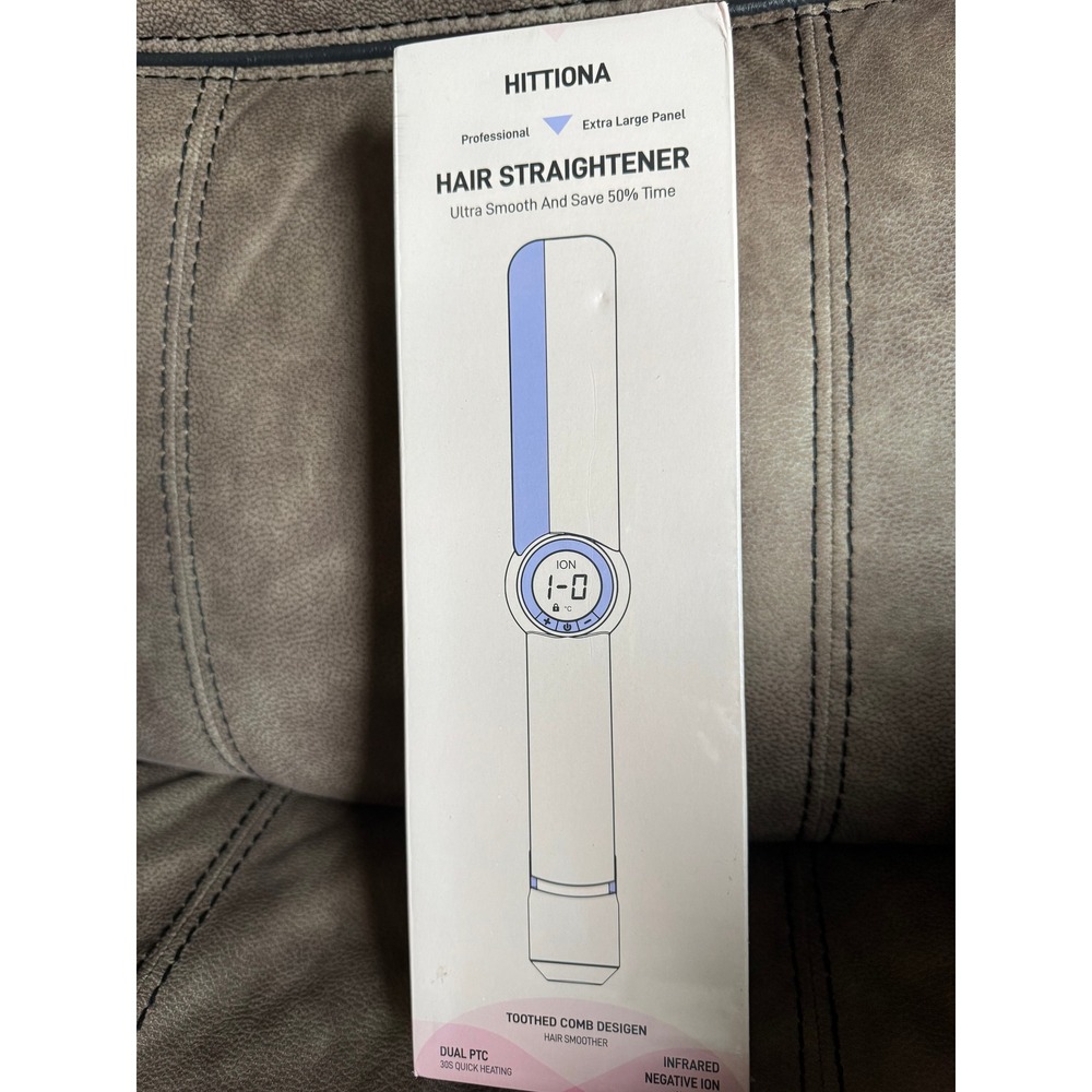 Hittiona SM-868 Professional Hair Straightener Extra Large Panel Dual PTC Ion